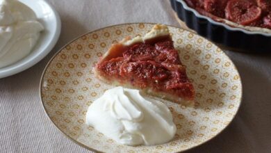 Rico pastel de higos y vainilla en el microondas, receta rápida 5