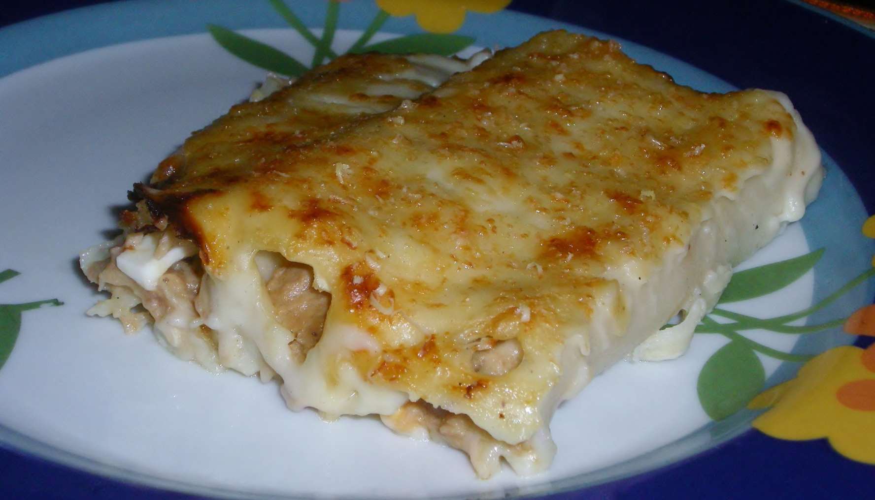 Receta casera de canelones de beicon y atún 4