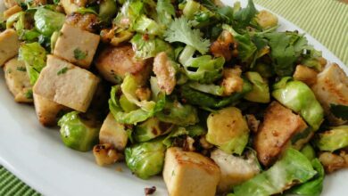 Ensalada asiática de tofu y verduras de temporada 2