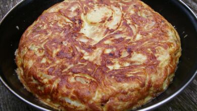 Tortilla de boniato con trufa y queso 2