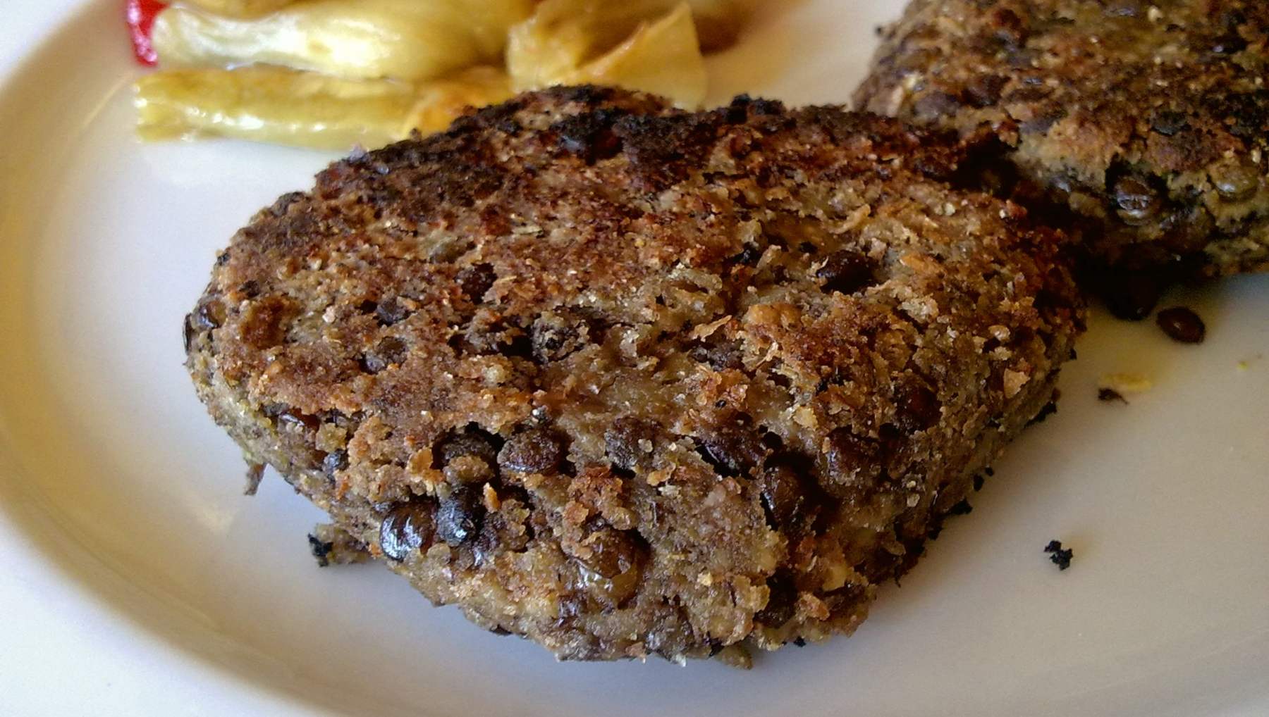 Hamburguesas de lentejas con salsa de mostaza 4