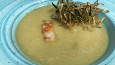 Receta casera de sopa de cebolla con camarones 5