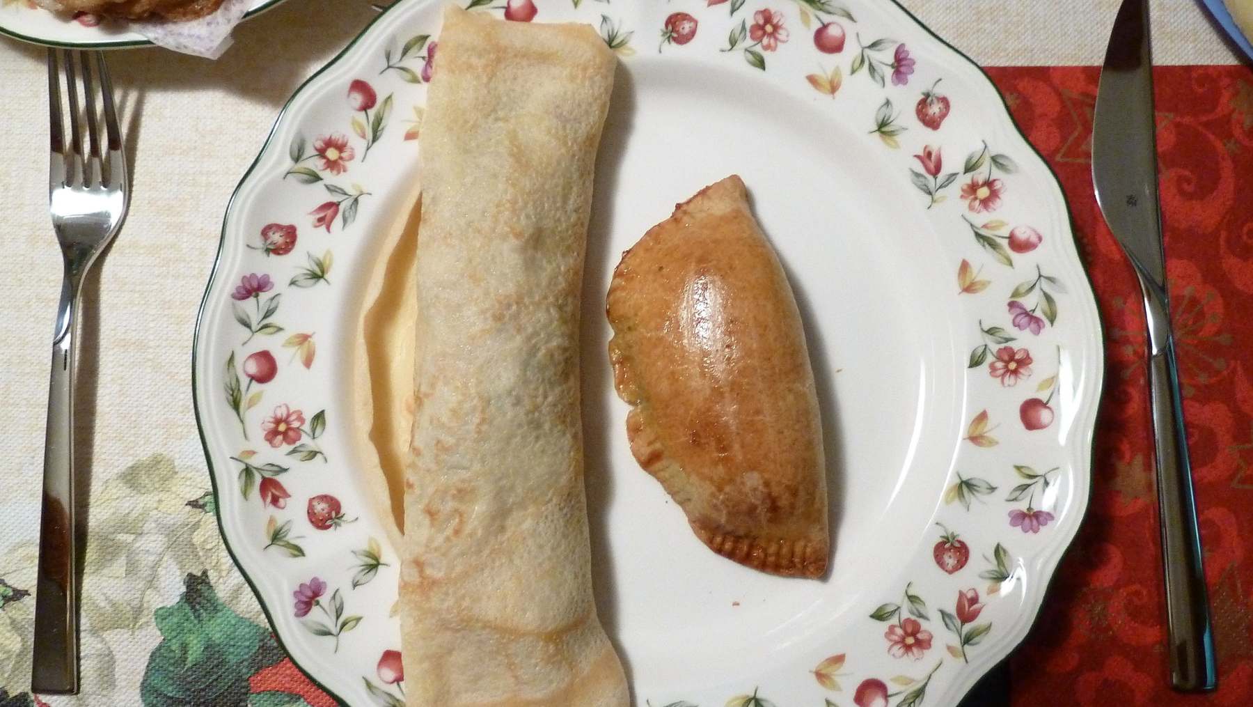 Crepes de alcachofas con salsa de lima y menta 4