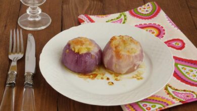 Receta de cebollas rellenas de bonito 1