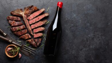 Chuletón de ternera con salsa de queso y vino tinto 6