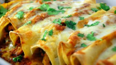 Enchiladas de seitán con salsa verde 4