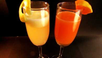 Cóctel de licor de fruta, naranja y pomelo 8