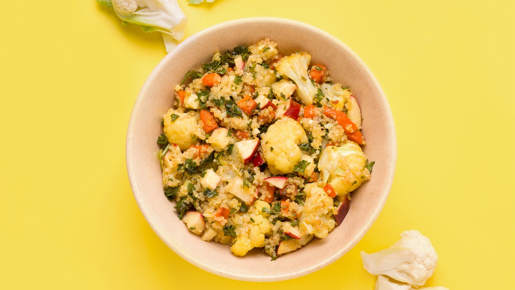 Ensalada de escalivada con arroz de coliflor 4