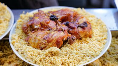 Receta tradicional árabe de kabsa de pollo 6