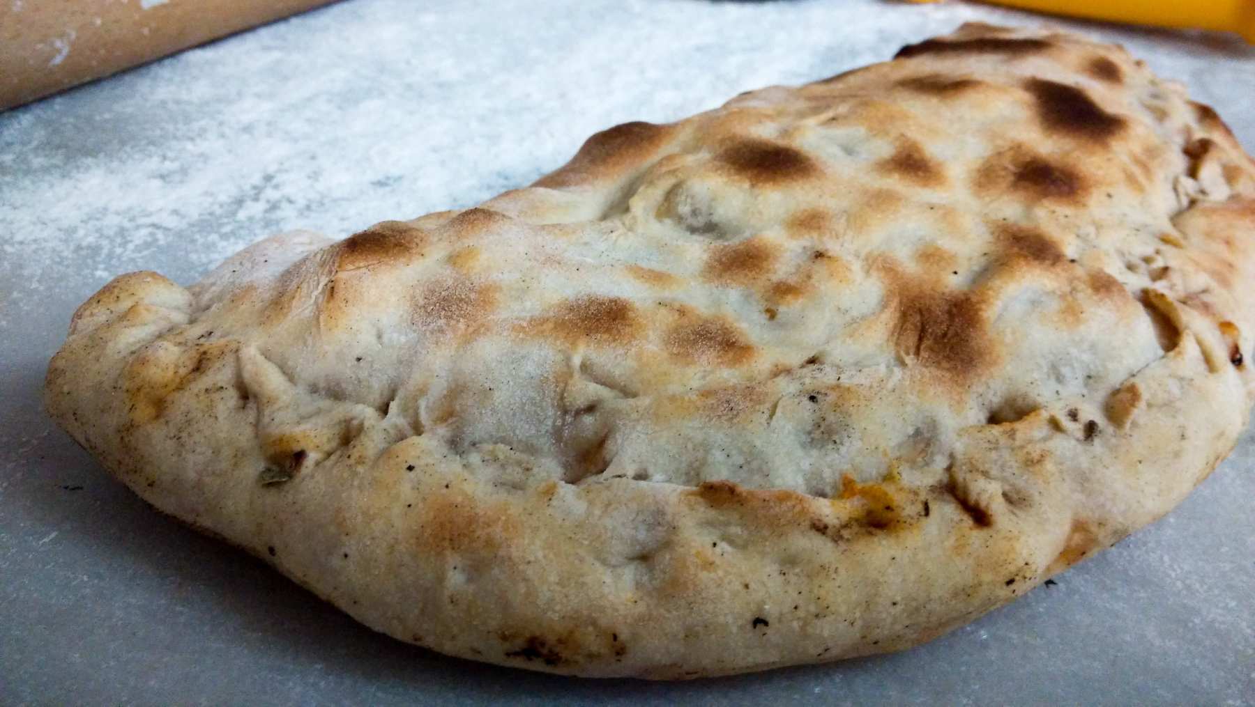 Calzone de carne en freidora de aire 4