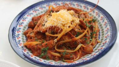 Pasta con salsa de coco y tomates secos 7