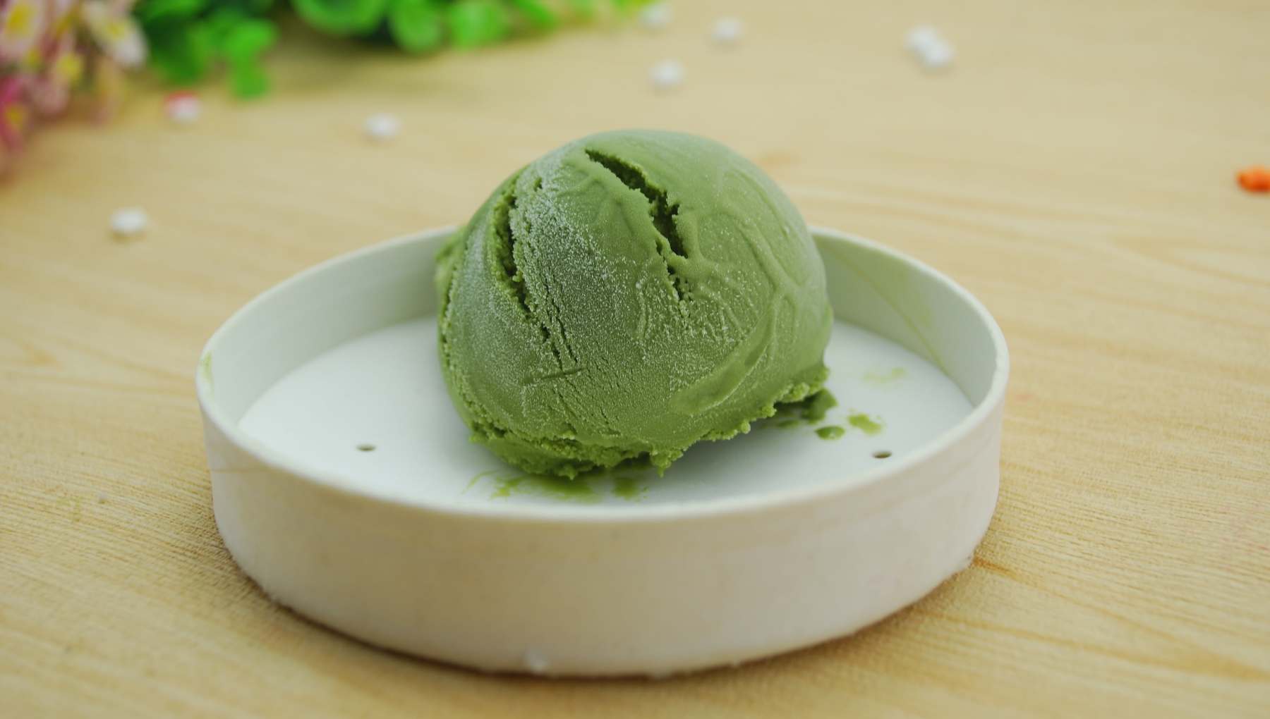 Helado casero de guisantes y menta 4