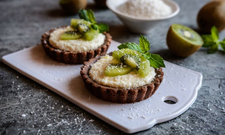 Tartaletas de kiwi y crema pastelera con toque de limón 1