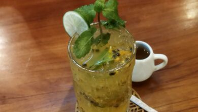 Mojito de maracuyá y jengibre 9