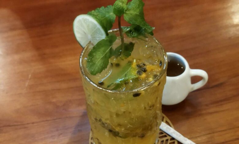 Mojito de maracuyá y jengibre 1