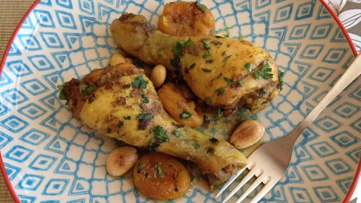 Receta fácil de pollo con albaricoques al horno 4