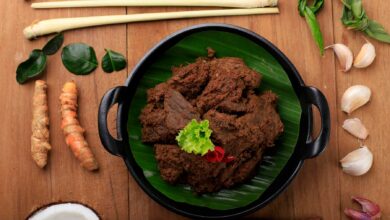 Receta indonesia de Rendang 5