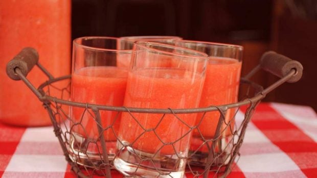 Consumo de jugo de tomate