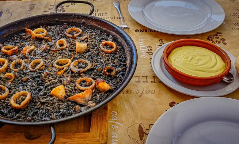 Receta de arroz negro con chipirones 1