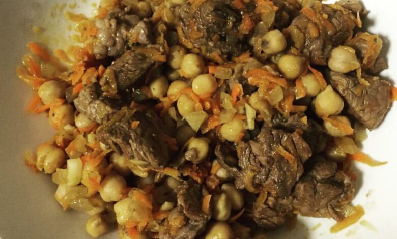 Receta de garbanzos con corzo 1