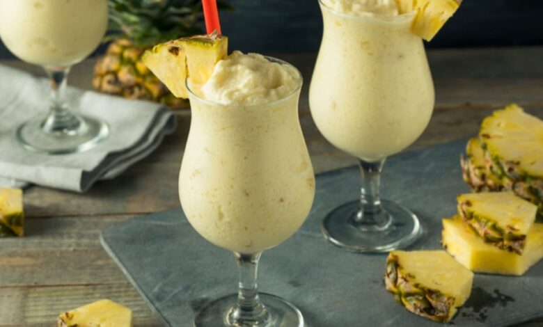 Receta de Batido o smoothie de coco y piña 1