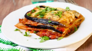 berenjena y queso en una lasaña ligera y deliciosa 10