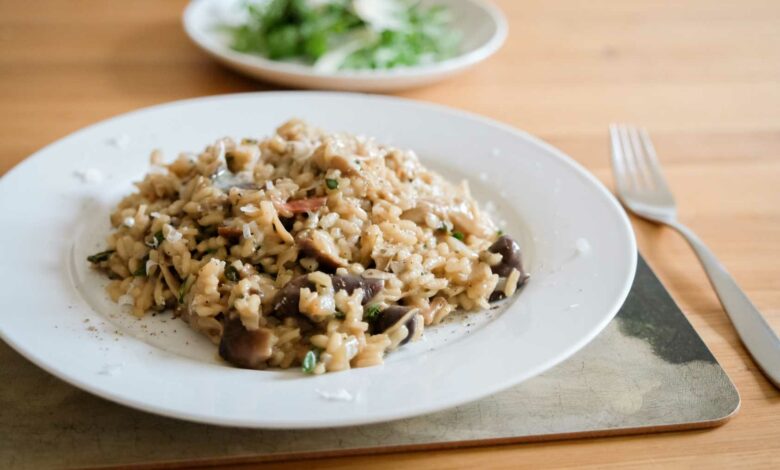 Receta de Risotto de champiñones cremoso y fácil 1