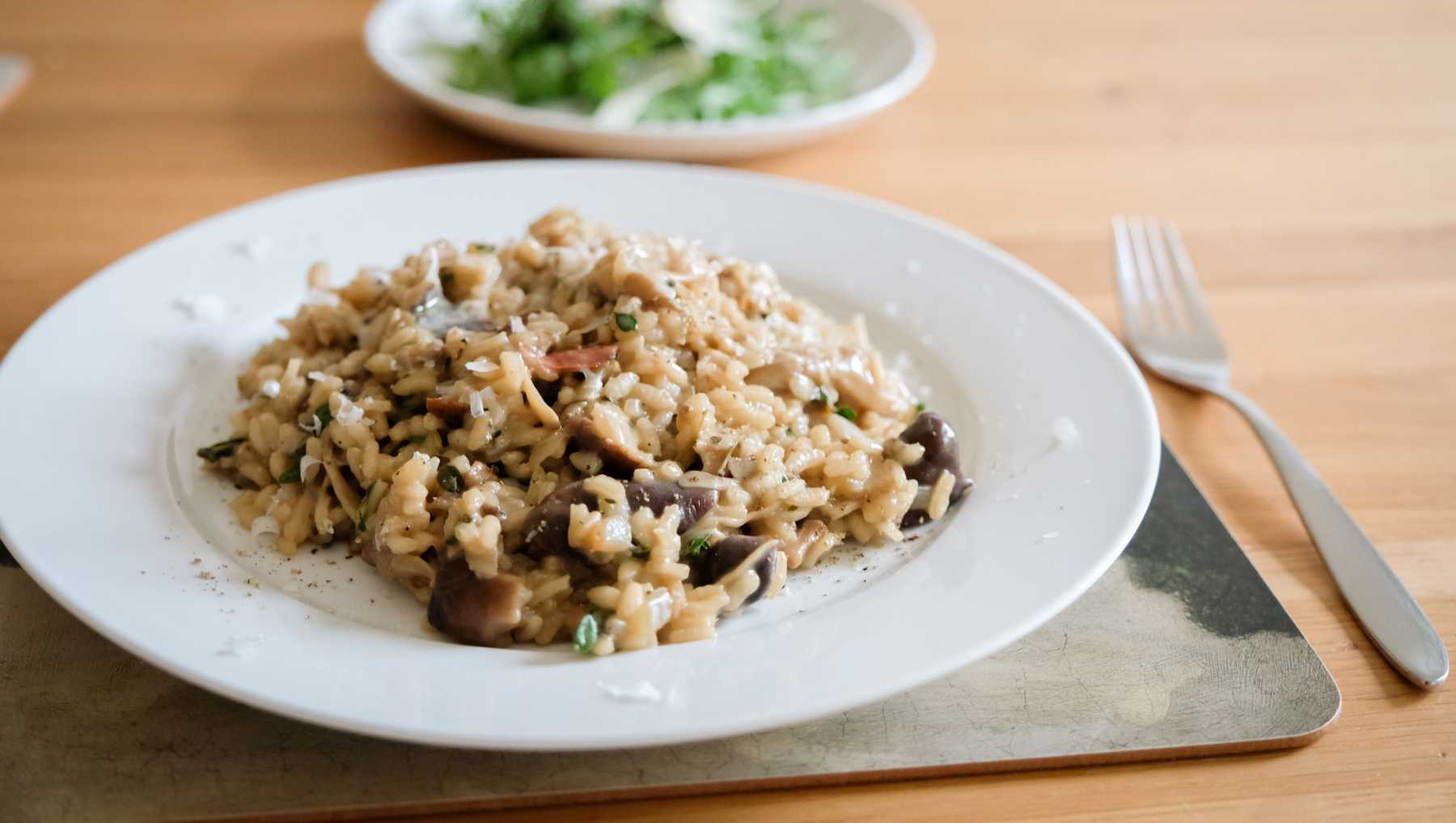 Receta de Risotto de champiñones cremoso y fácil 4