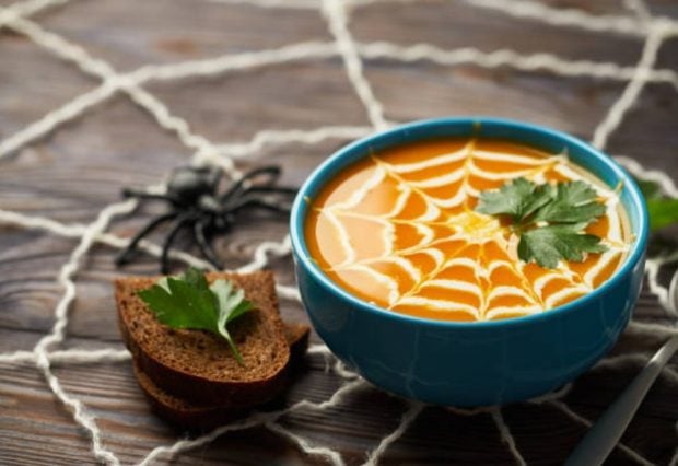 crema de calabaza con queso