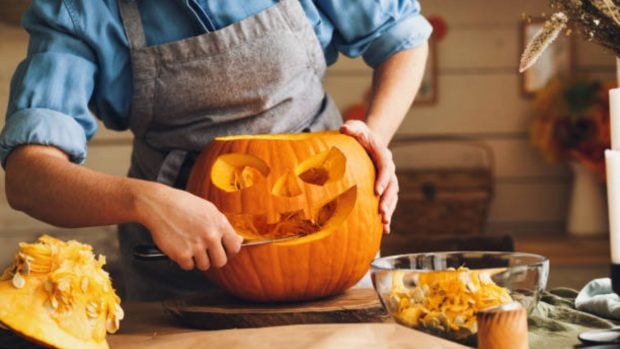 Decoración de calabaza de Halloween