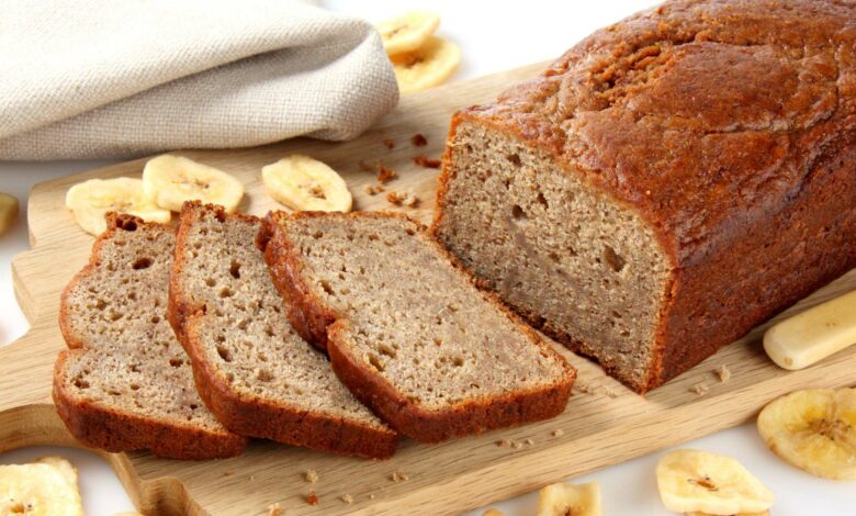 Receta de pan de avena, sésamo y plátano 1