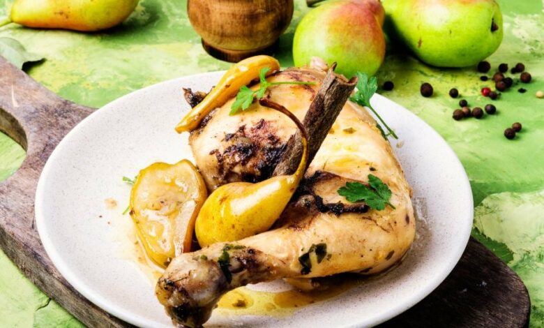 Receta de Pavo al horno con peras 1