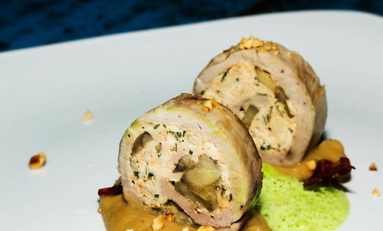 Receta de rollitos de pavo con champiñones al vino 1