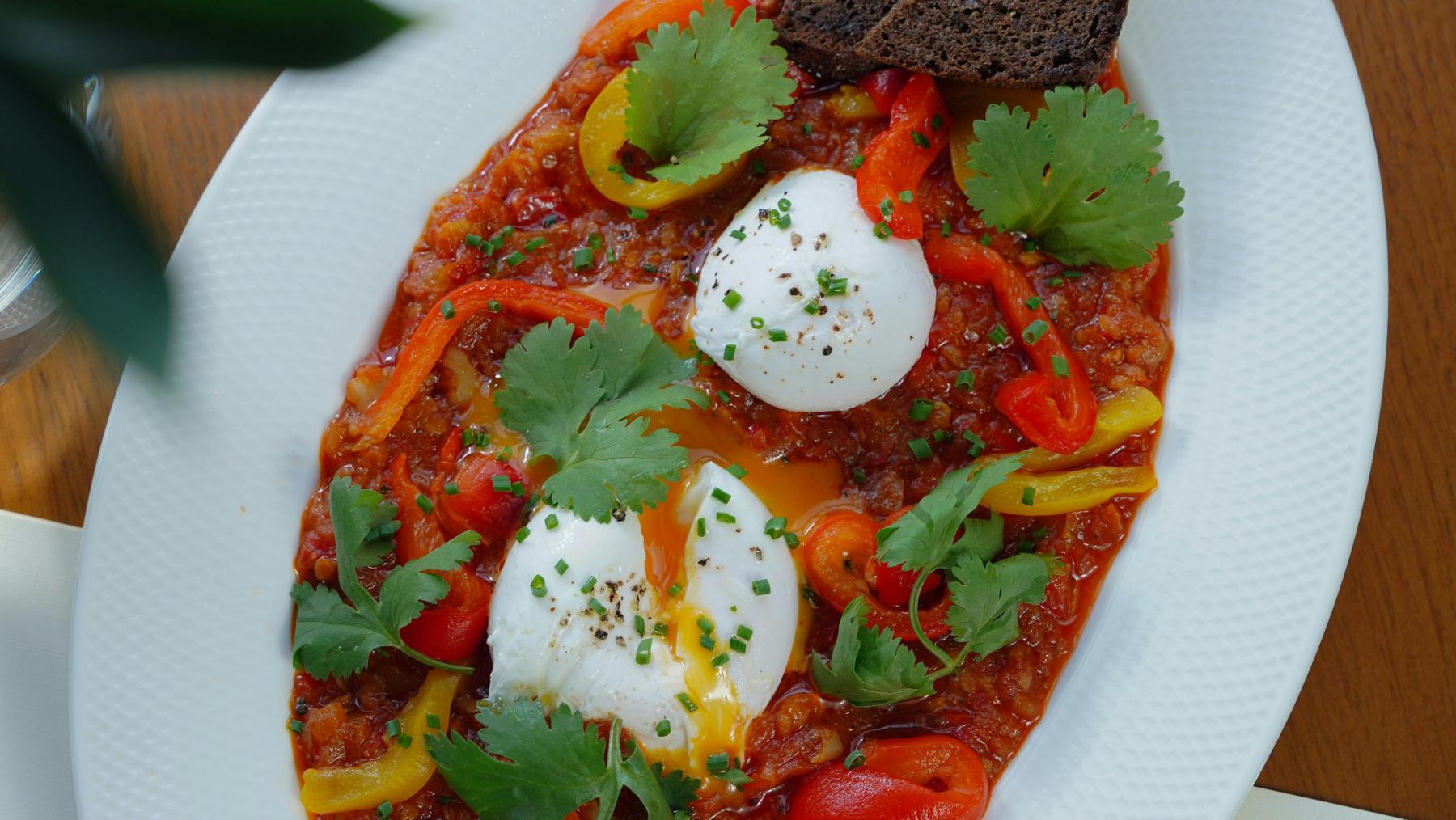 huevos al plato con verduras en 15 minutos 4