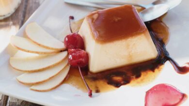 Receta de Flan de pera al horno fácil de preparar 1