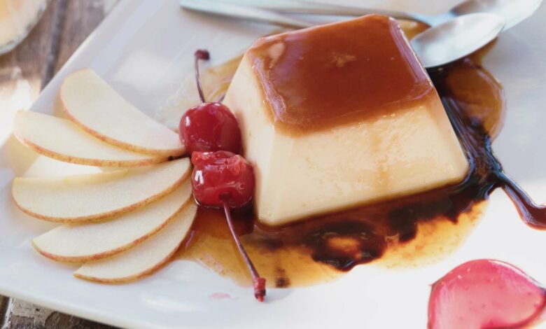 Receta de Flan de pera al horno fácil de preparar 1