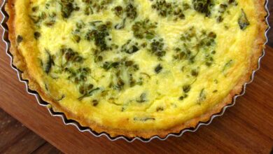 Receta de Quiche de brócoli con hinojo 2