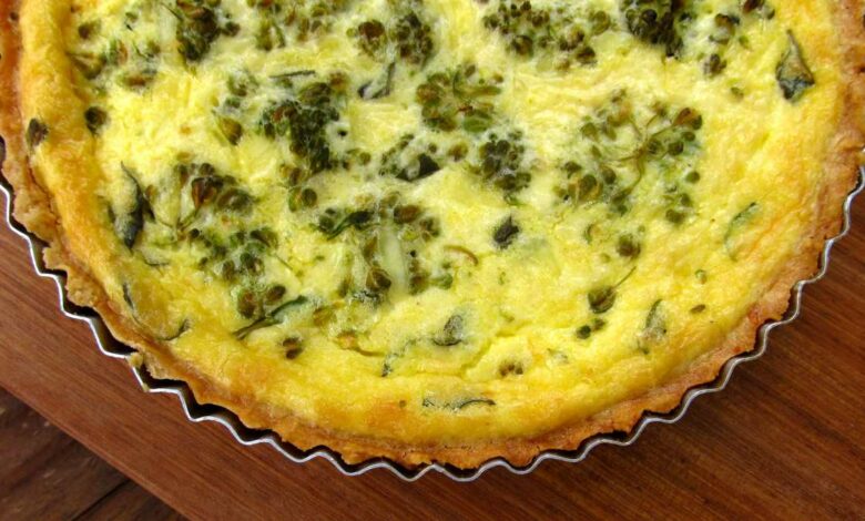 Receta de Quiche de brócoli con hinojo 1