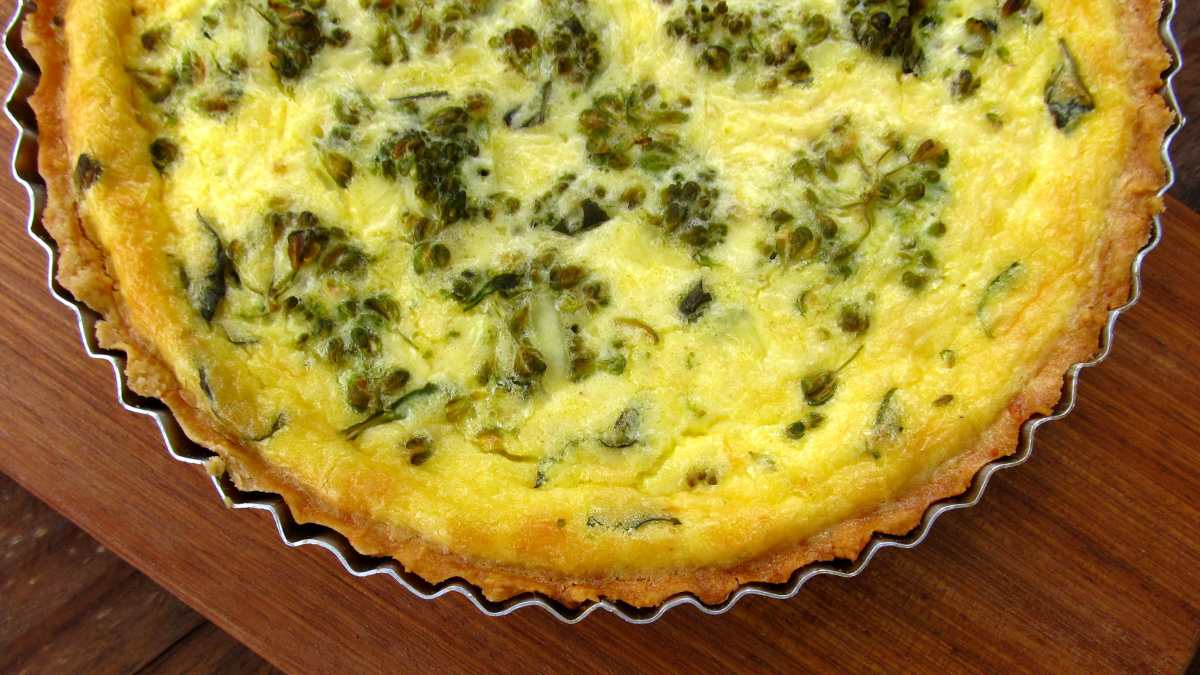 Receta de Quiche de brócoli con hinojo 4