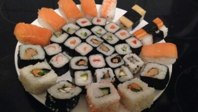 Receta oriental de gery sushi roll 1