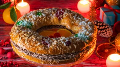 Receta de roscón de Reyes relleno de chocolate 2