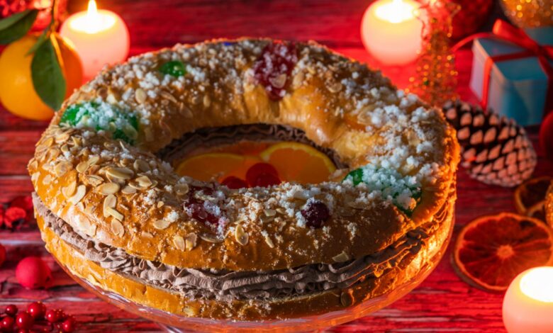 Receta de roscón de Reyes relleno de chocolate 1