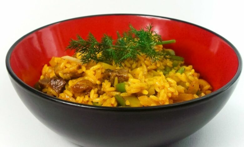 Receta de arroz al azafrán al microondas 1